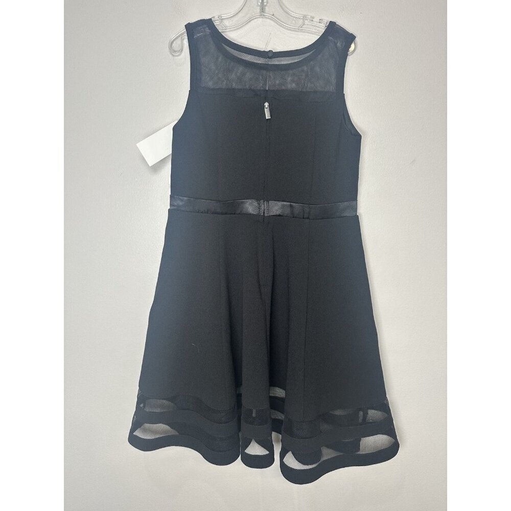 Calvin Klein Illusion Mesh Bow Special Occasion Dress Girls size 10 NWT - Picture 8 of 10